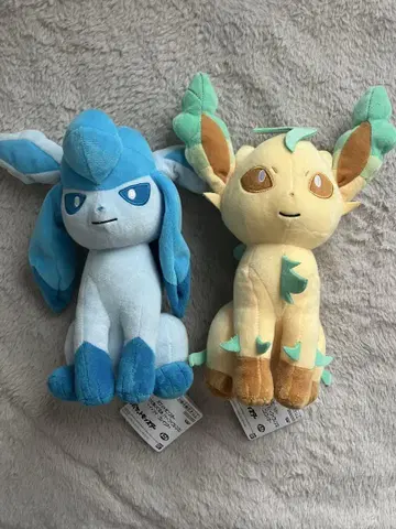 포켓몬 글레이시아 리피아 봉제 인형 2개 세트