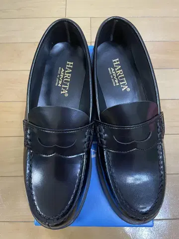 HARUTA 로퍼 블랙 24.5cm EEE