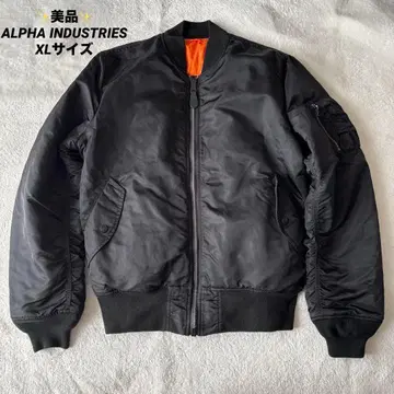 새상품급 ALPHA INDUSTRIES MA-1 XL 사이즈 블랙