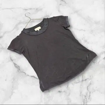 실크 [ 엠포리오 아르마니 ] ( I 40 ) 상의 로고 자수 블랙