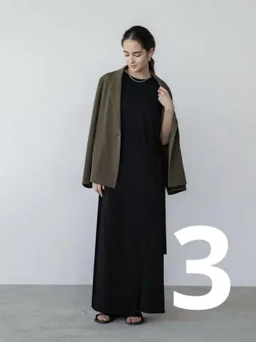 crewre 이지 랩 맥시 원피스 black 3