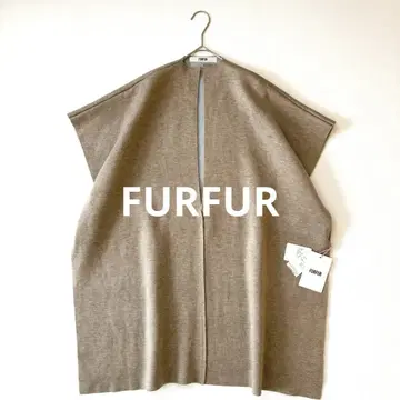 새상품 퍼퍼 FURFUR 니트 판초 케이프 코디 가디건