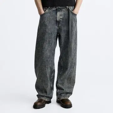 ZARA 자라 WIDE LEG 데님 팬츠 청바지 시이팬