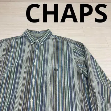 CHAPS 차프스 긴팔 스트라이프 셔츠 옥스퍼드