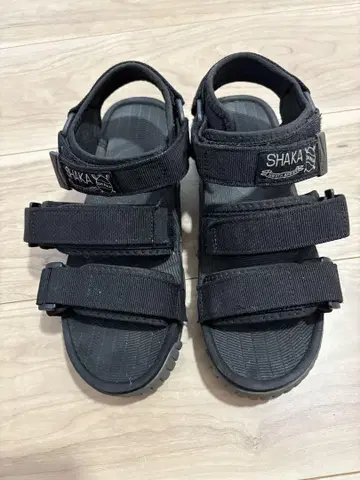 SHAKA 블랙 스포츠 샌들