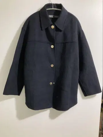 ZARA 네이비 울 코트 M