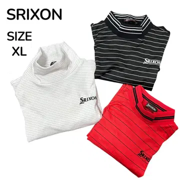 SRIXON 스릭슨 긴팔 모크넥 골프 셔츠 3세트 XL