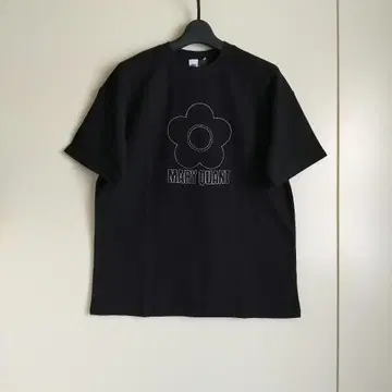 마리콴트 자수 와플T셔츠 프리 사이즈 블랙 새상품