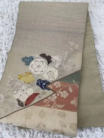 꽃무늬 자수 나고야 오비