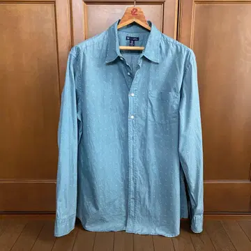 GAP 갭 그린 남성용 와이드 셔츠, 버튼 다운 셔츠 XL 3XL
