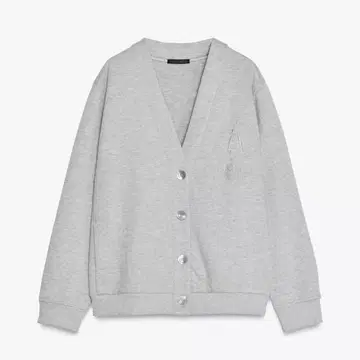 ZARA 자수 봄버 자켓 그레이 새상품