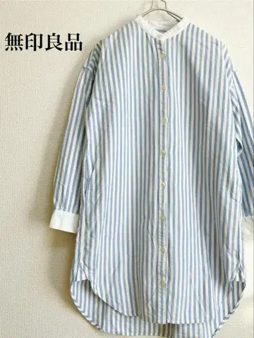 새상품급 무인양품 MUJI 스트라이프 원피스 튜닉 S 사이즈 빅