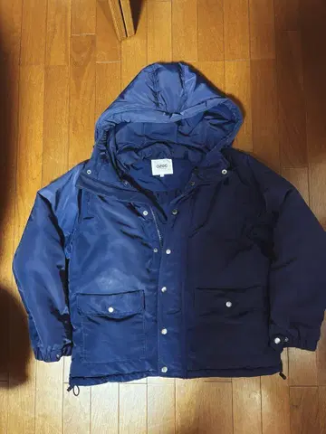 ZARA H&M OZOC 네이비 후드 부착 다운 자켓