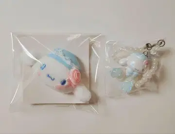산리오 화이트 프릴 시크릿 헤어 클립 스트랩