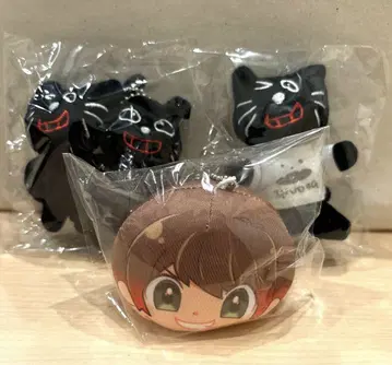 키요 키요 고양이 마스코트 키링 세트