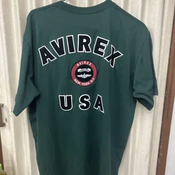 AVIREX VARSITY 티셔츠 2XL 그린 미사용 새상품