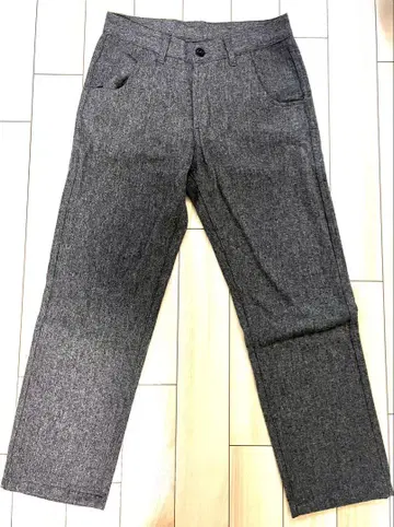 California Brand 그레이 울 팬츠