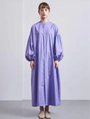 유나이티드 애로우즈 벌룬 슬리브 셔츠 원피스