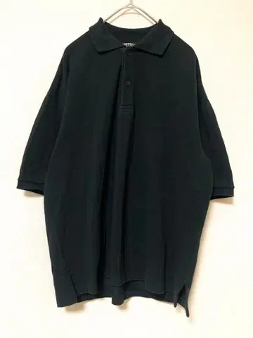 오라리 코튼 피케 빅 피케 셔츠 블랙 반팔 남성용 3