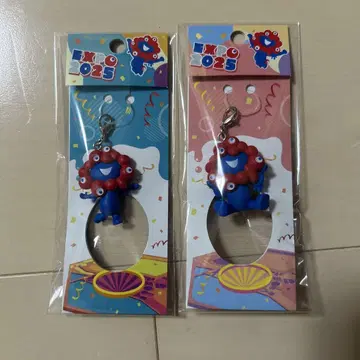 오사카 간사이 만박 미야쿠미야쿠 지퍼 마스코트 달리기 앉기 2세트