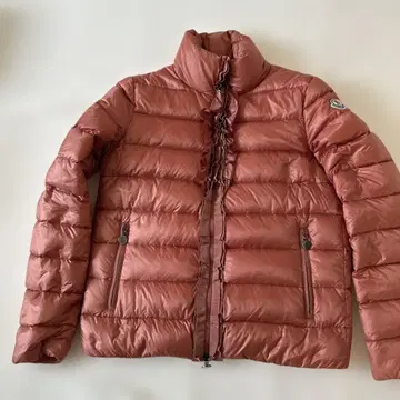 MONCLER 프릴 다운 자켓 다크 핑크 1
