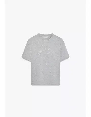 텍스트 메탈릭 얀 T셔츠 zara