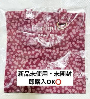 herlipto CHERRY FLAT MINI TOTE 즉시 구매 OK