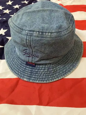 90s guess 데님 버킷햇 빈티지 페이드