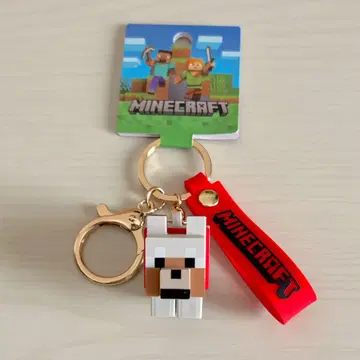 마인크래프트 Minecraft 늑대 피규어 키체인