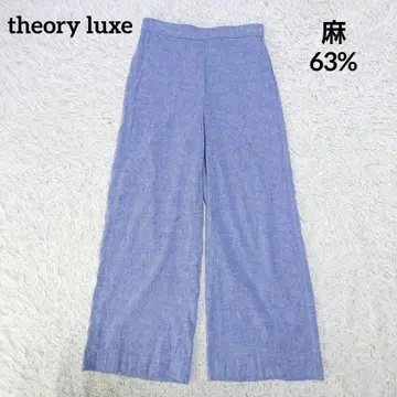 띠어리 럭스 린넨 와이드 이지 팬츠 마 혼방 36