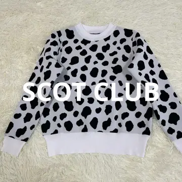 [ 새상품급 ] YAMADAYA SCOT CLUB 달마시안 골프웨어 니트