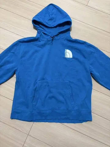 The North Face 파랑 후드 부착 후드티