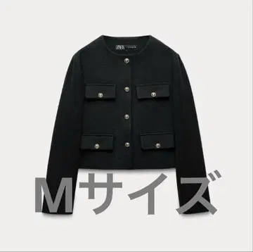 플랩 크롭 자켓