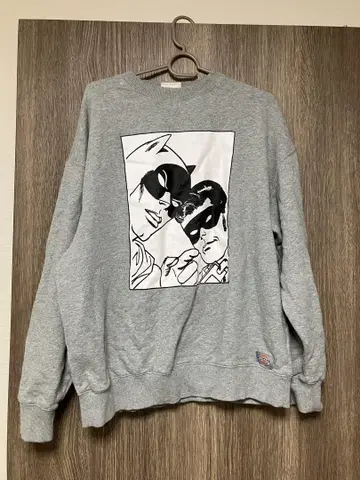 Dickies 코믹 프린트 맨투맨 L 그레이