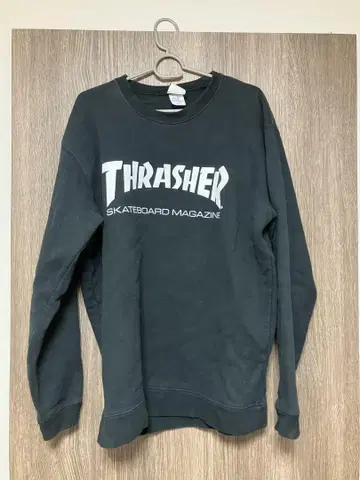 THRASHER 맨투맨 XL 블랙