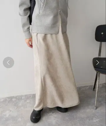 Spic&Span 페이크 스웨이드 이지 스커트 size38