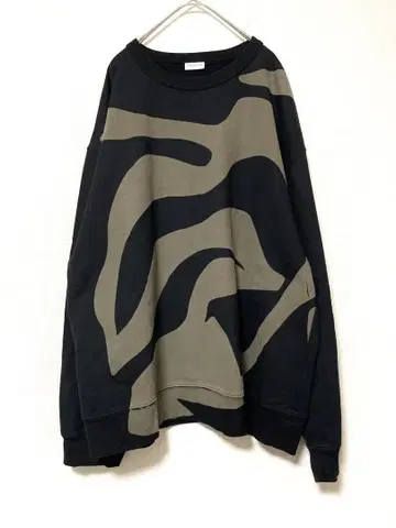 드리스반노튼 크루넥 프린트 맨투맨 긴팔 니트 남성용