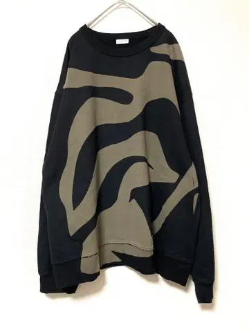 드리스반노튼 크루넥 프린트 맨투맨 긴팔 니트 남성용