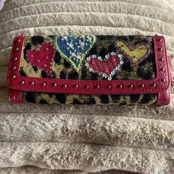 Just Heart 레오파드 무늬 장지갑