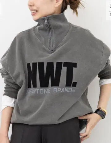 [NEWTONE] HALF ZIP TOP