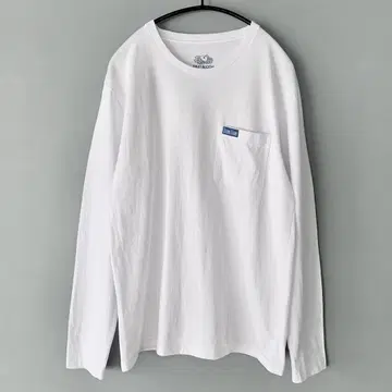 BLUEBLUE 할리우드 런치마켓 콜라보 롱T셔츠 화이트 M