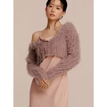 [ 미사용 새상품 ] snidel 스나이델 샤기 니트 풀오버