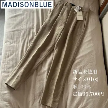 미사용품 MADISONBLUE 팬츠 린넨 100%