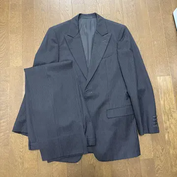 엠포리오 아르마니 정장 세트 스트라이프 패턴 블랙 46 (M)