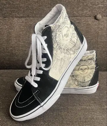 반스 Sk8-Hi 스케이트 하이 우로보로스 아트 프린트 27cm