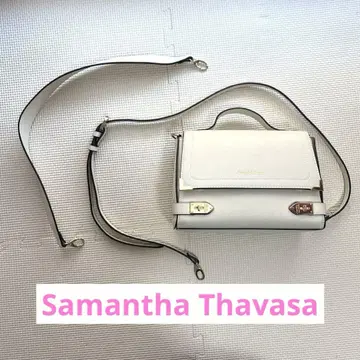 Samantha Thavasa 에일 숄더백 아이보리