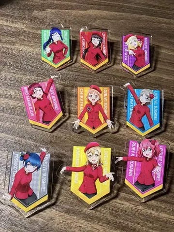 Aqours 러브 라이브! 선샤인!! 라라포트 누마즈 아크릴 배지