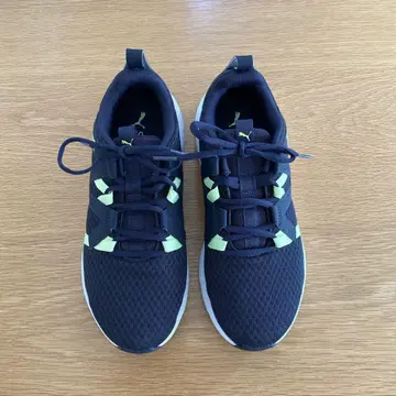 PUMA SOFTRIDE 스니커즈 26.5cm 네이비/라임
