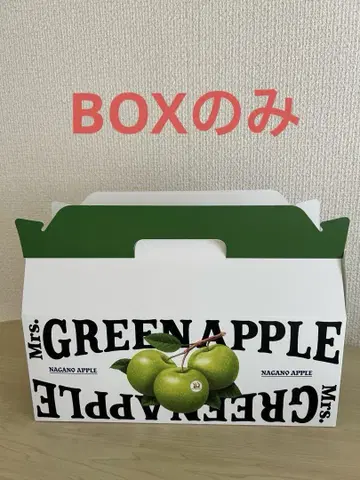 Mrs. GREEN APPLE 콜라보 파랑 사과 박스 나가노현산 BOX만
