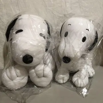 PEANUTS 스누피 봉제 인형 2점 묶음 판매 SNOOPY